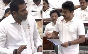 லாட்டரி நிறுவனத்திடம் ரூ.900 கோடி வாங்கியது ஏன்?: ஆதவ் - உதயநிதி இடையே காரசார விவாதம்!